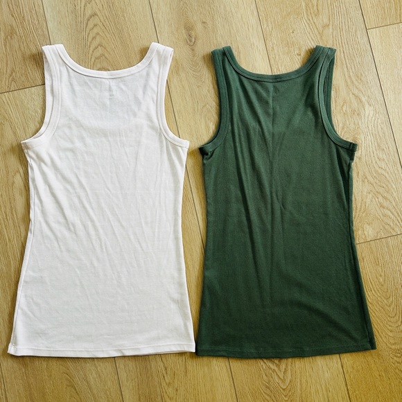 FELINA Pretty 🤩 Coral, Palest Pink & Olive Green Set of 3 Tank Tops 💫 Medium - Picture 5 of 12